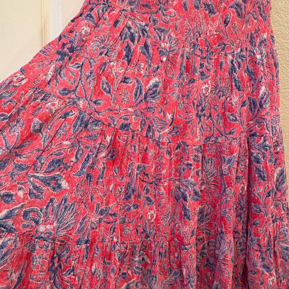 Chaps Denim Brand Floral Skirt, Medium - Picture 5 of 8